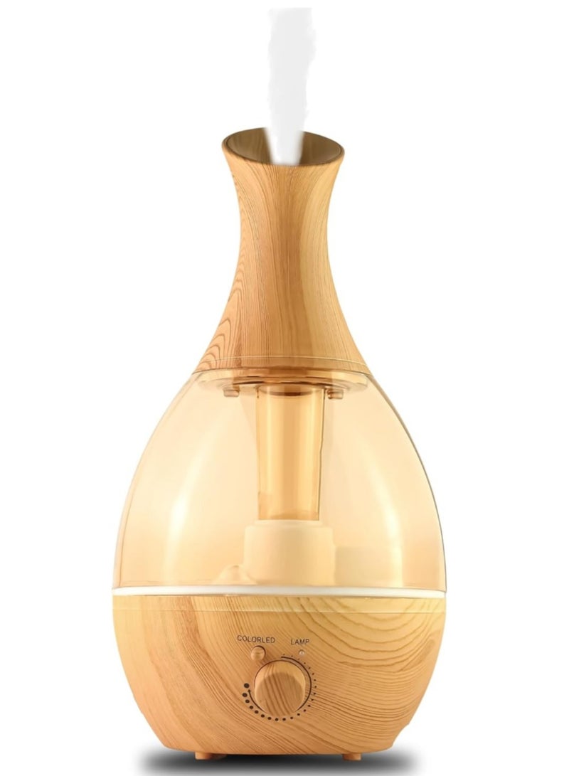 2.6L Essential Oil Diffuser Humidifier, Ultra Quiet 360 Degree Nozzle, Color Changing, Auto Off & Light, Lasts Up to 24 Hours - Image 1