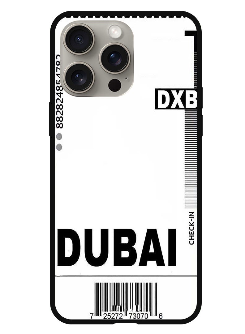 Theodor Protective Case Anti Scratch Shock Proof Bumper Cover For iPhone 15 Pro Max DXB Boarding pass - Image 1