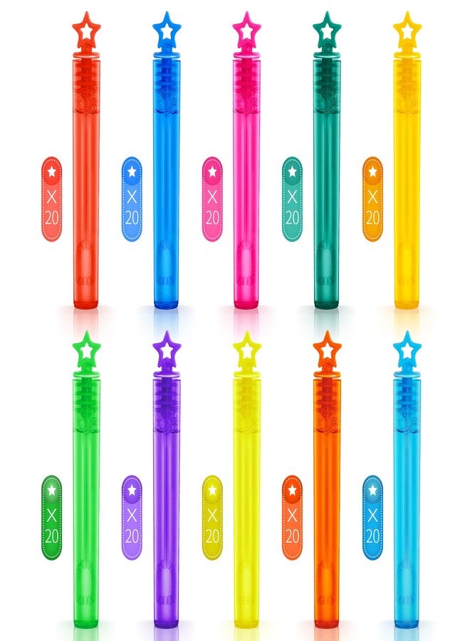 spring flower SpringFlower 200 Pieces Mini Bubble Wands, Party Favors Assortment Toys for Kids,Themed Birthday, Halloween, Goodie Bags, Carnival Prizes, Wedding, Bubble Maker Outdoor Gifts for Girls & Boys - Image 4