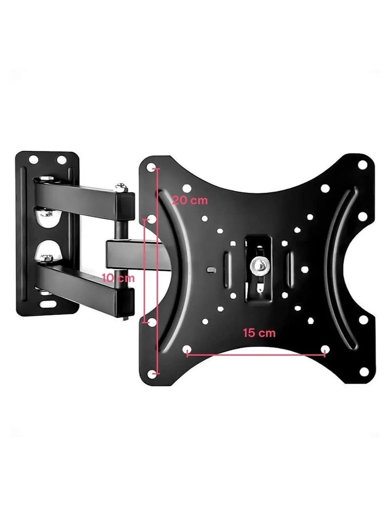 Full Motion Corner TV Wall Mount for LCD, LED, and Plasma TVs & Monitors – Fits 14" to 42" Screens, 180-Degree Swivel and 15-Degree Tilt  - Image 2