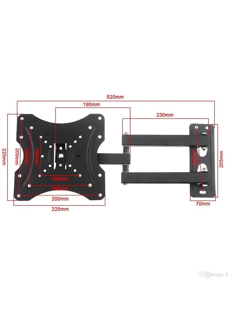 Full Motion Corner TV Wall Mount for LCD, LED, and Plasma TVs & Monitors – Fits 14" to 42" Screens, 180-Degree Swivel and 15-Degree Tilt  - Image 4