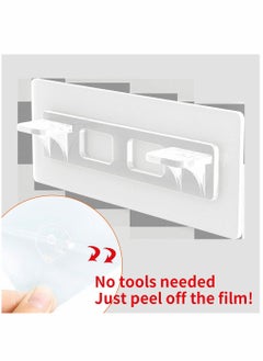 KASTWAVE Punch Free Shelf Support Pegs, 24 Pcs Clear Self Cabinet Adhesive Shelves Clips, Strong Shelves Support Holder Pin for Closet, Brackets, Clapboard Layer  - Image 3