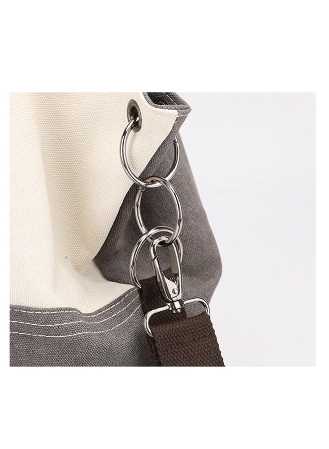 Women Canvas Tote Handbags Contrast Color Casual Shoulder Work Bag Splice Stitching Top Handle Bag Handbags Purses  - Image 2