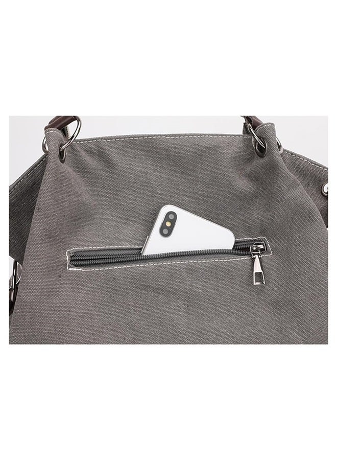 Women Canvas Tote Handbags Contrast Color Casual Shoulder Work Bag Splice Stitching Top Handle Bag Handbags Purses  - Image 4