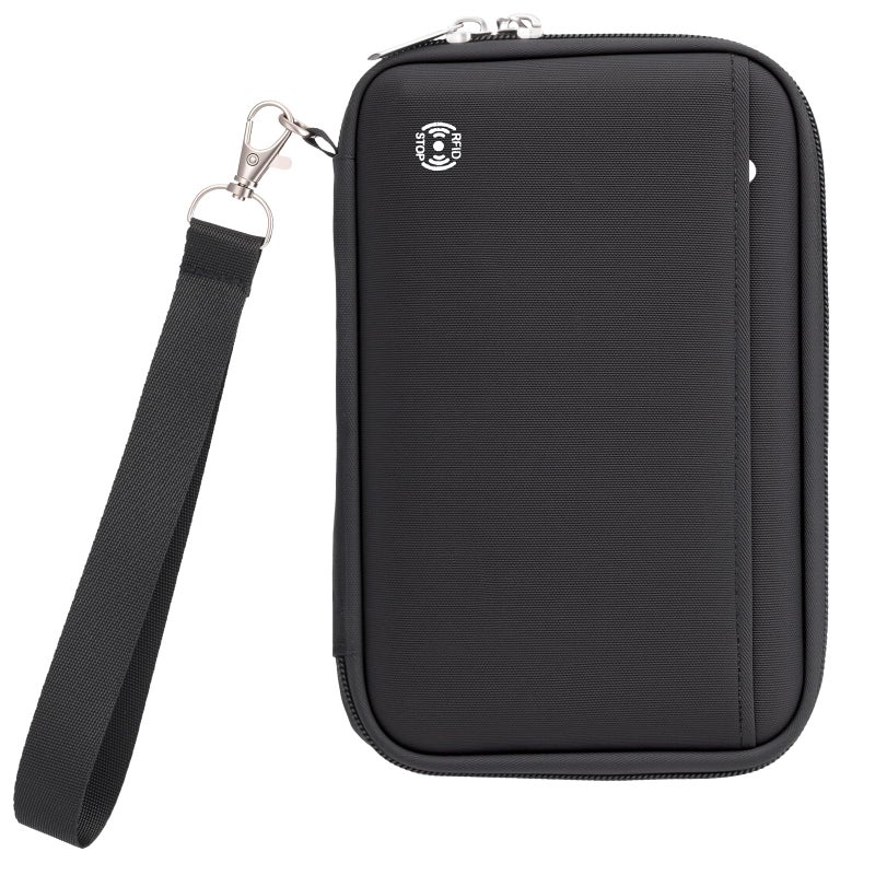 WALNEW Family Passport Holder for 5 Large Travel Organizer Holds up to 6 Passports RFID Blocking Water Resistant Document Wallet for Cards Tickets Boarding Passes - Image 2
