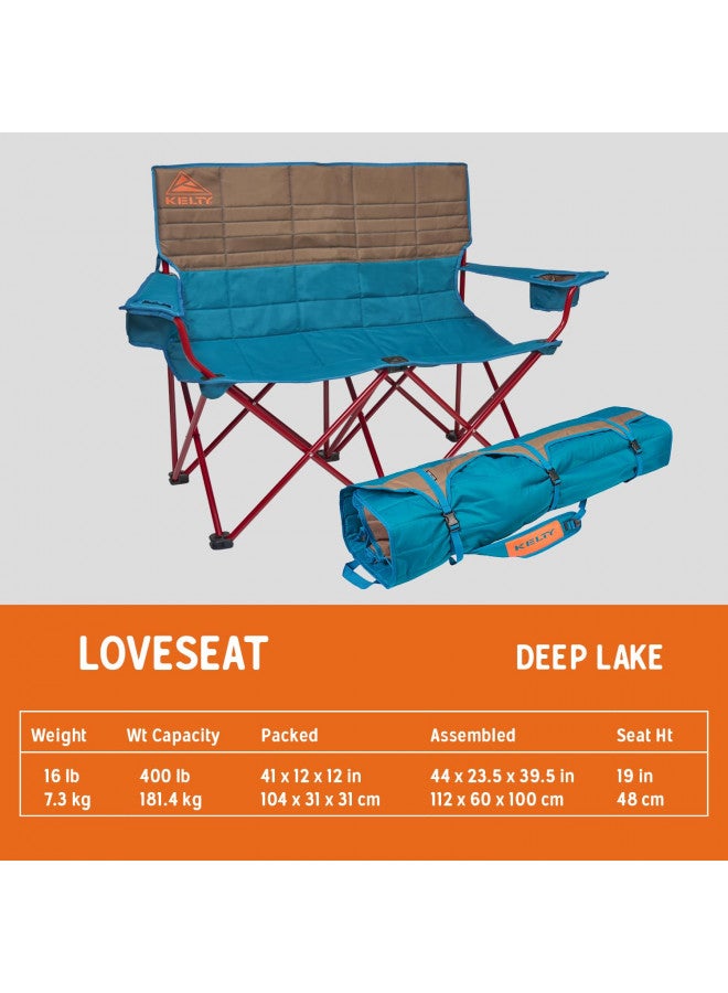 Kelty Loveseat, One Size, Deep Lake/Fallen Rock, Portable, Plastic For Camping - Image 1
