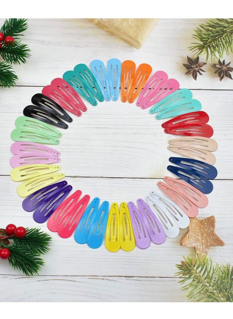MARGOUN 30Pcs Snap Hair Clip Metal Non Slip Multicolor Hair Barrette Girls Women Hair Accessories - Image 3