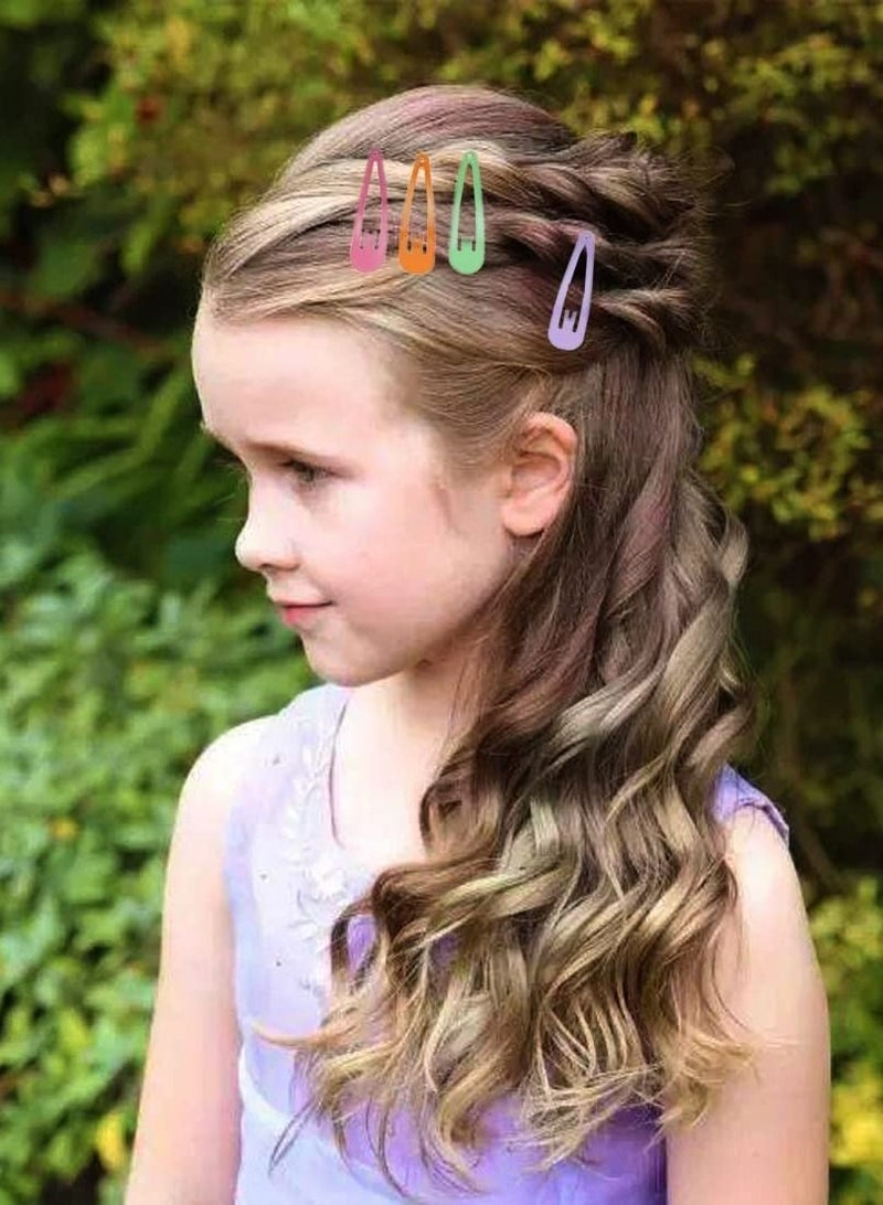 MARGOUN 30Pcs Snap Hair Clip Metal Non Slip Multicolor Hair Barrette Girls Women Hair Accessories - Image 4