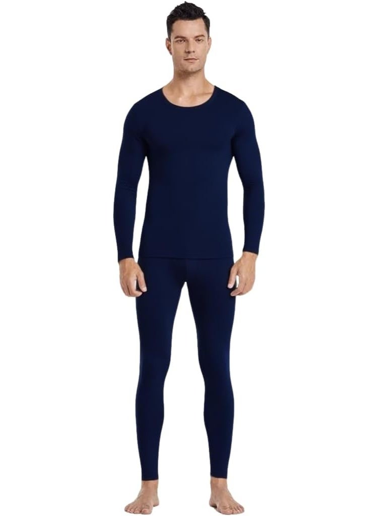 Thermal Underwear Set for Men Fleece Lined Base Layer Set Long Johns Base Layers Cold Weather Thickened Outdoor - Image 1