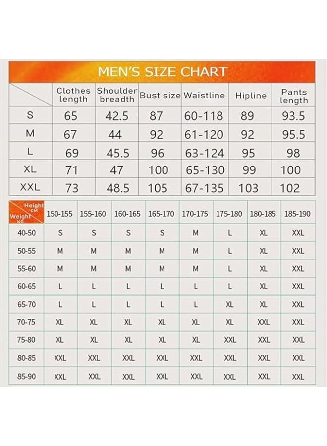 Thermal Underwear Set for Men Fleece Lined Base Layer Set Long Johns Base Layers Cold Weather Thickened Outdoor - Image 3