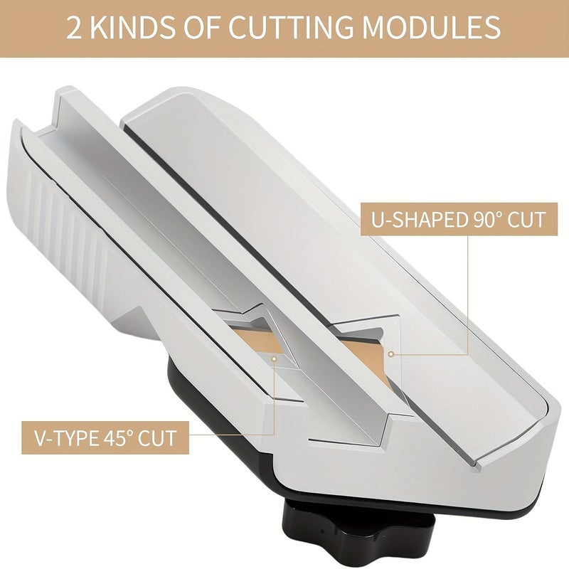 Silver 45 90 Degree Trimming Tool Gypsum Board Chamferer Manual Angle Hand Plane Plasterboard Fast Cutter With 10 Blades For Woodworkers - Image 2