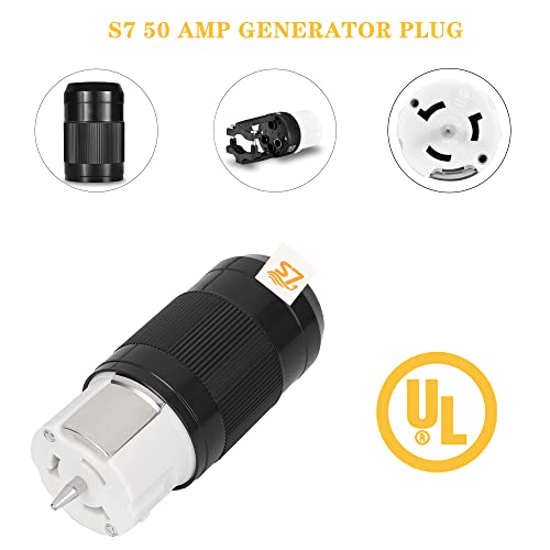 S7 50 Amp Generator Plug,50 Amp Generator Connector (Female),125 Volt//250 Volt,CS6364 - Image 2