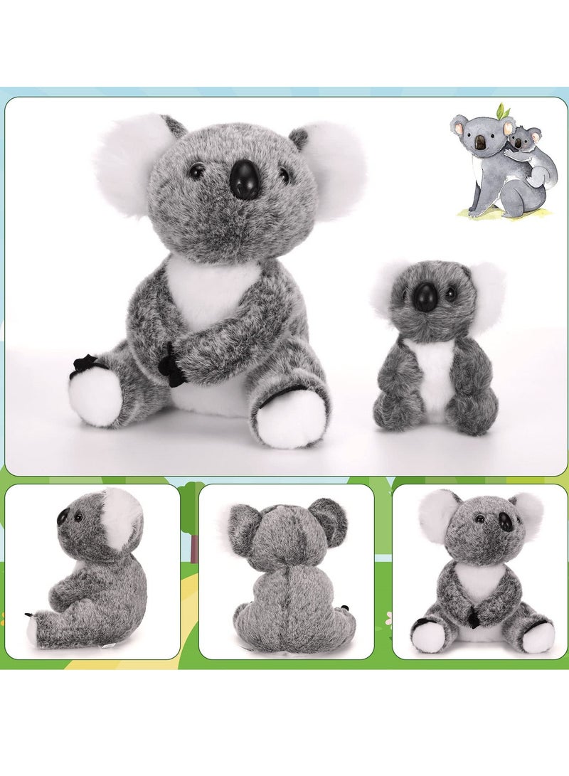 Adorable Koala Bear Plush Set, Soft Mother and Baby Koalas (27cm and 13cm), Perfect Stuffed Animal Gift for Kids - Image 3