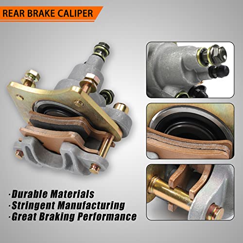 JDMSPEED New Rear Brake Caliper Replacement For Polaris Sportsman 400 450 500 600 700 800 With Pads - Image 4