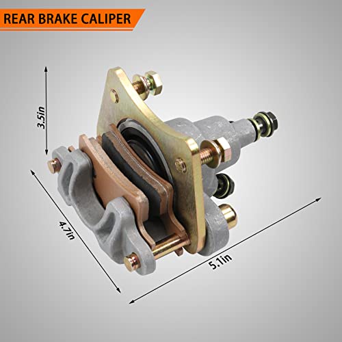 JDMSPEED New Rear Brake Caliper Replacement For Polaris Sportsman 400 450 500 600 700 800 With Pads - Image 5