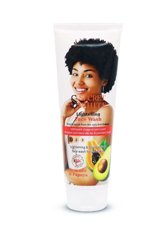 سيكريت وايت سيكرت وايت غسول تفتيح الوجه بالأفوكادو والبابايا 125 مل - Image 3