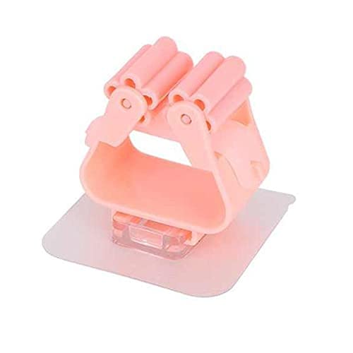 AG E-Com AG ECom Mop and Broom Holder Wall Mounted Magic Sticker Series Self Adhesive Broom Organizer Multipurpose Tools Pack of 4 - Image 1
