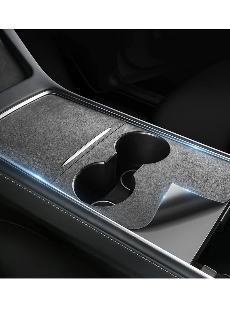 Y&D Center Console Wrap Kit for Tesla Model 3 / Y 2021 Matte Black Cover Interior Trim Accessories  - Image 1