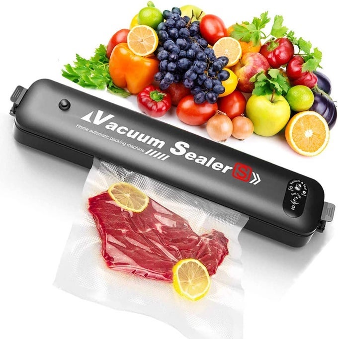 SEALING MACHINEVACUUM SEALER WITH 10 VACUUM SEALER BAGSUPGRADED AUTOMATIC FOOD SEALER MACHINE FOR FOOD PRESERVATION