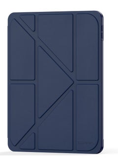 Terra iPad Terra 10.9 Air 4/5 / 2021/2022 Case with Smart Pen Holder Slim Smart Cover with Kickstand 2 in 1 Blue/Clear  - Image 4