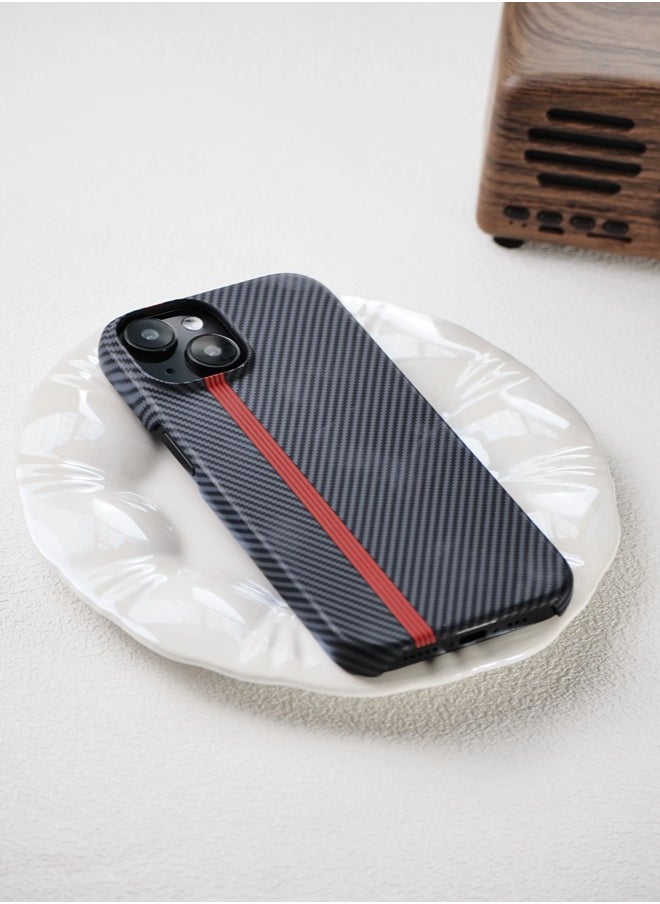 ShebSheb - Fine Black Striped iphone Case for iPhone 14 - Image 1