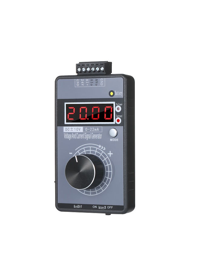 Generic - Portable Precision Current Voltage Signal Generator Programmable Analog Signal Simulator Calibrator with Rechargeable Battery for Simulating DC -10~10V and 0~22mA Signals PLC Inputs - Image 1