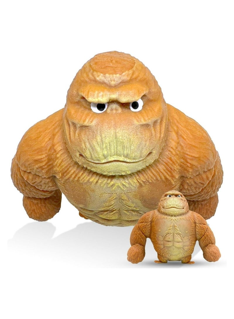 Monkey Squishy Toy – Jumbo Stretchy Gorilla Stress Relief Fidget Toy – Soft, Slow-Rising, Kawaii Animal-Inspired Novelty Gift for Kids & Adults – Anti-Anxiety Sensory Play Accessory - Image 1