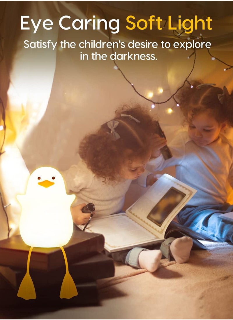 XiuWoo - Night Light for Kids with 2 Color Changing Mode and Dimming Function, Rechargeable LED Night Light with 20 Minutes Timer and Tap Control - Image 1