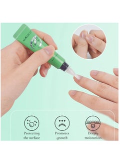 AuQuest Nail Cuticle Oil Care with Smooth & Soft Cuticles Brush for Nail Repair Care Treatment Cuticle Oil Pen Nails Moisturizer Manicure Nourish Oil Support Healthy Nail Growth  - Image 4