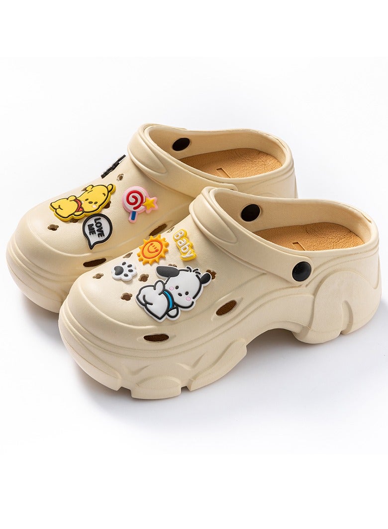 Women's Sandals for Fashion Winnie the Pooh Sandal with Non-slip Soles Thick Sole Beach Breathable perforated shoes Slipper Breathable Slip-on Sandal Women's House Flat Slipper for Indoor & Outdoor  - Image 1