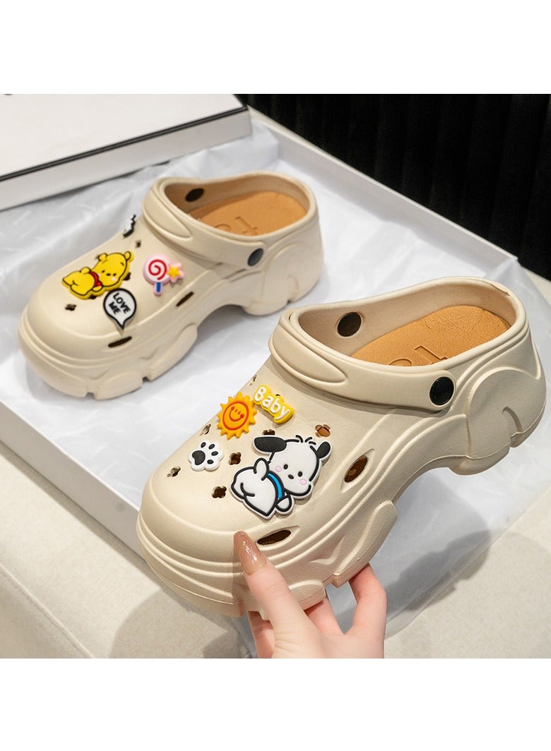 Women's Sandals for Fashion Winnie the Pooh Sandal with Non-slip Soles Thick Sole Beach Breathable perforated shoes Slipper Breathable Slip-on Sandal Women's House Flat Slipper for Indoor & Outdoor  - Image 2