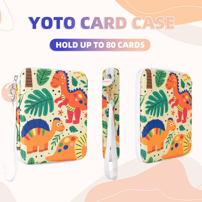 Fonwill Card Case for Yoto Cards,80-Pockets binder with Zipper,Portable Card Holder Book for Holding Mini Audiobook Cards,Suitable for Boys and Girls(Wildlife) - Image 5
