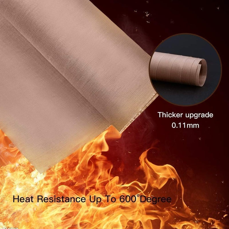 YRYM HT 3 Pack PTFE Teflon Sheet for Heat Press Transfer Sheet Non Stick 16 x 20 Heat Transfer Paper Reusable Heat Resistant Craft Mat - Image 4