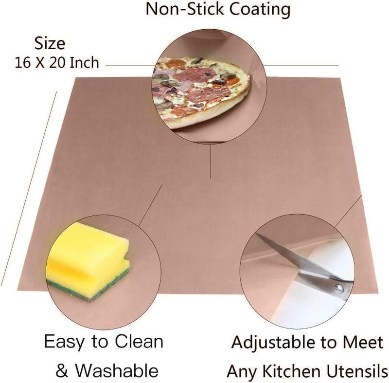 YRYM HT 3 Pack PTFE Teflon Sheet for Heat Press Transfer Sheet Non Stick 16 x 20 Heat Transfer Paper Reusable Heat Resistant Craft Mat - Image 2