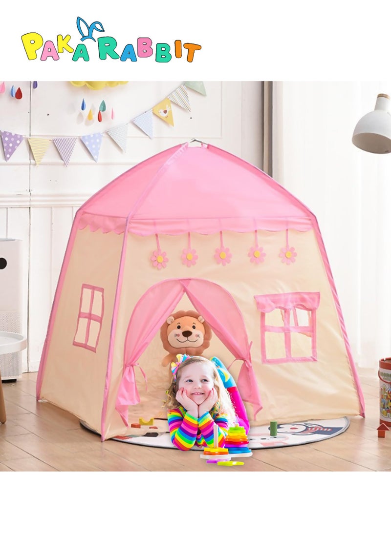 Paka Rabbit Princess Castle Children Play Tent, Large Portable Fairy Tale Tent, for Boys, Girls, Gift, Toys, Indoor, Outdoor  - Image 1