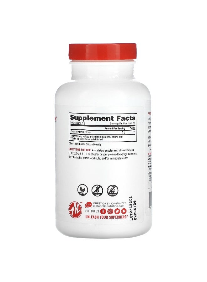 Metabolic Nutrition Metabolic Nutrition, Creatine, Unflavored, 3.52 oz (100 g)  - Image 2