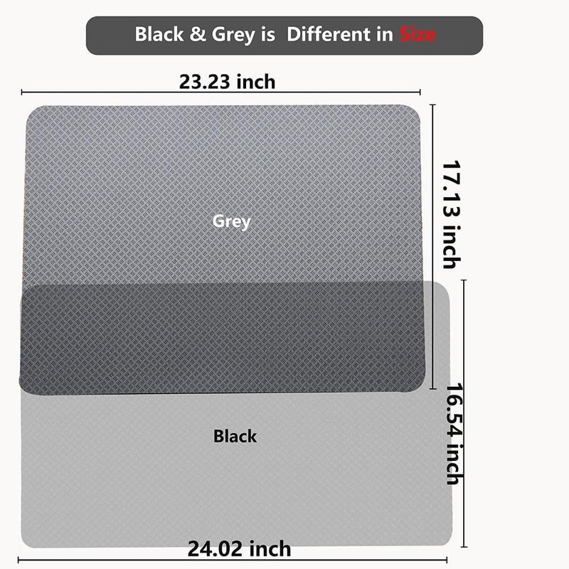 Legnowit Double-Sided Non Slip Mat for Stepper Exercise Machine & Under Desk Mini Elliptical Exercise Equipment, Small Workout Floor Protection Mat for Seated Pedal Exerciser, Indoor Cycling Bike - Image 3