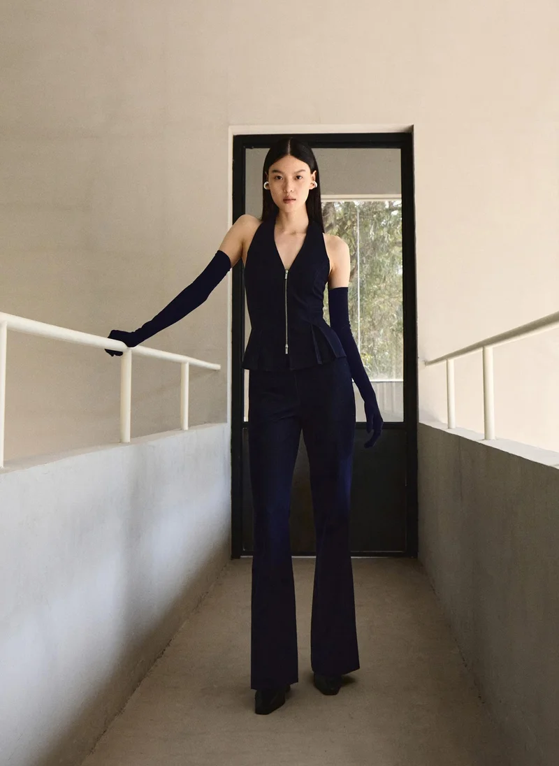 Lichi  Flared high-waisted trousers for Women | Best Price UAE