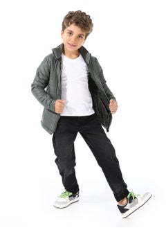 Andora Boy's Waterproof Padded Jacket With Fur  - Image 5