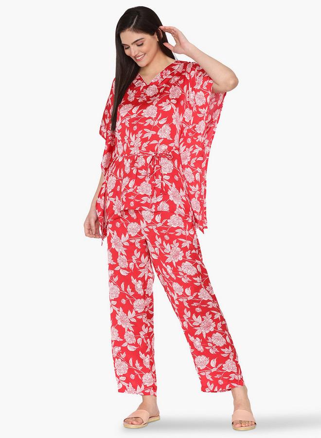 Zivame All-Over Floral Print Pyjama Set - Image 4