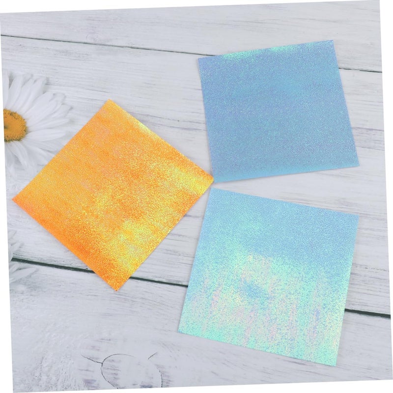 150Pcs Pearlescent Shining Folding Paper DIY Craft Paper for Random Colors for Origami Card Making and Creative Projects - Image 3