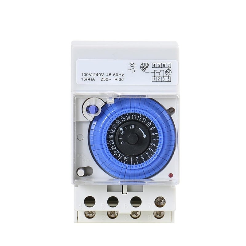 24 Hours Programmable Mechanical Timer Switch 100V 240V with 30 Minute Setting - Image 3