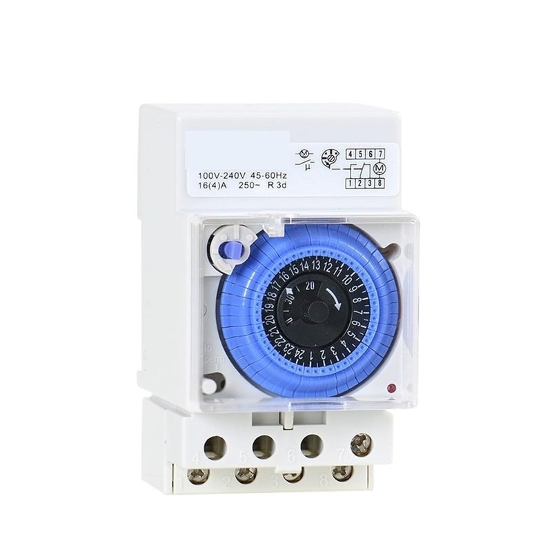 24 Hours Programmable Mechanical Timer Switch 100V 240V with 30 Minute Setting - Image 2
