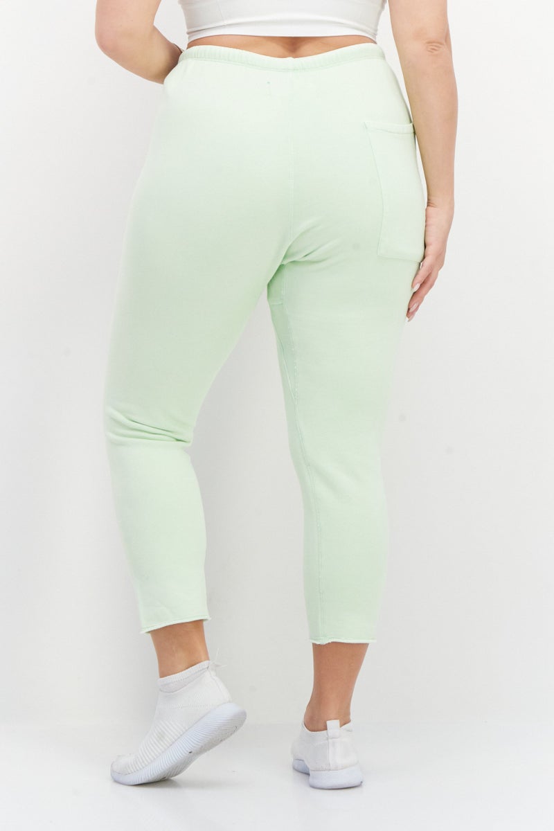 Replay Women Regular Fit Brand Logo Sweatpants, Mint Green - Image 2