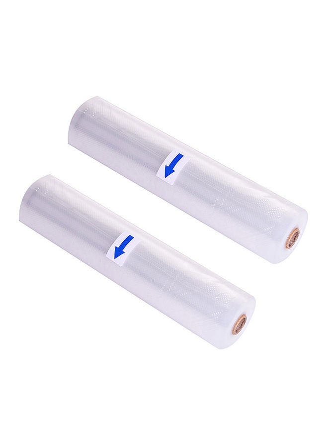 2-Piece Multifunctional Vacuum Sealing Bags Clear 425g - Image 1