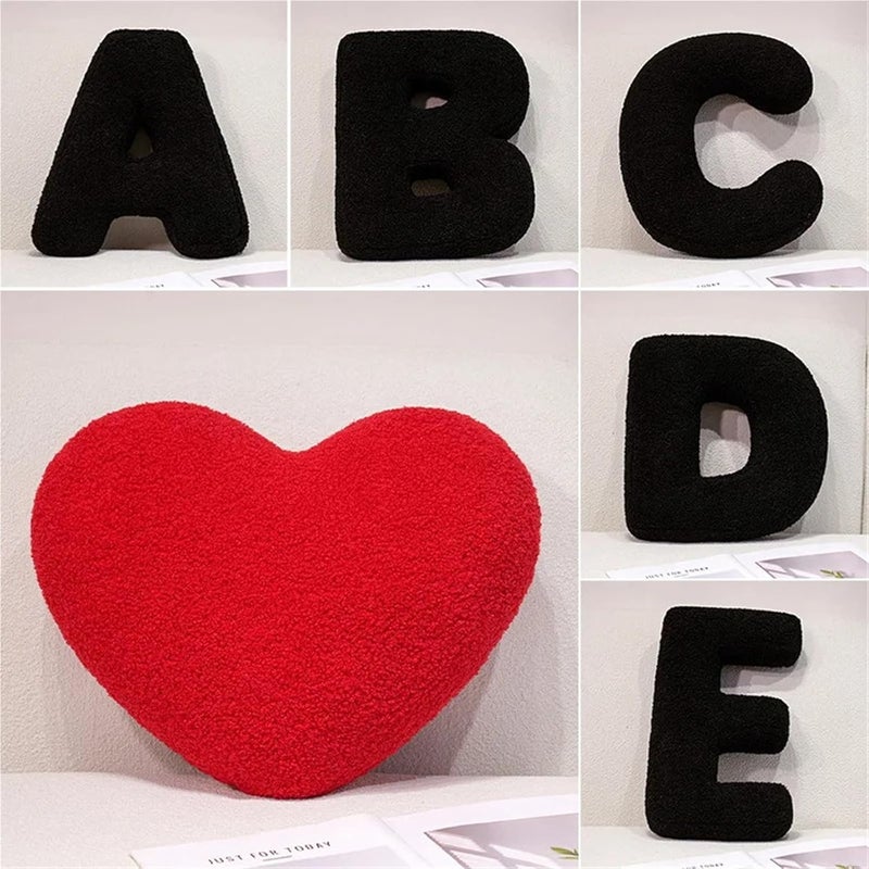 Stable local goods source Heart Plush Pillow Black Letters Sofa Cushion Stuffed Pillows Room Decor for Sofa Living Room(Color 25) Trendy varied sizing alternatives Varied available picks Trendy widespread design Long lifespan Narrow & wide space compatible Multi-market varied design options Fade proof Light precision processed material Liquid tight joint Easy hand assemble compatible Precision made Budget friendly trendy design Strong durable raw material Odor resistant Medium weight Global standard processed material Multi-price design picks Dense area priority deliver Smooth joint Minimal design Trendy natural tone options Full land route delivery Local available supply Cross-location transit friendly build - Image 4
