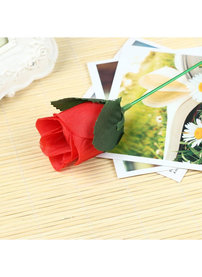 Valentine's Day Gift Magic Props Flower Torch Toy Street Stall Novelty Plaything Fire Brandishing Love Potion-Color:Red  - Image 2