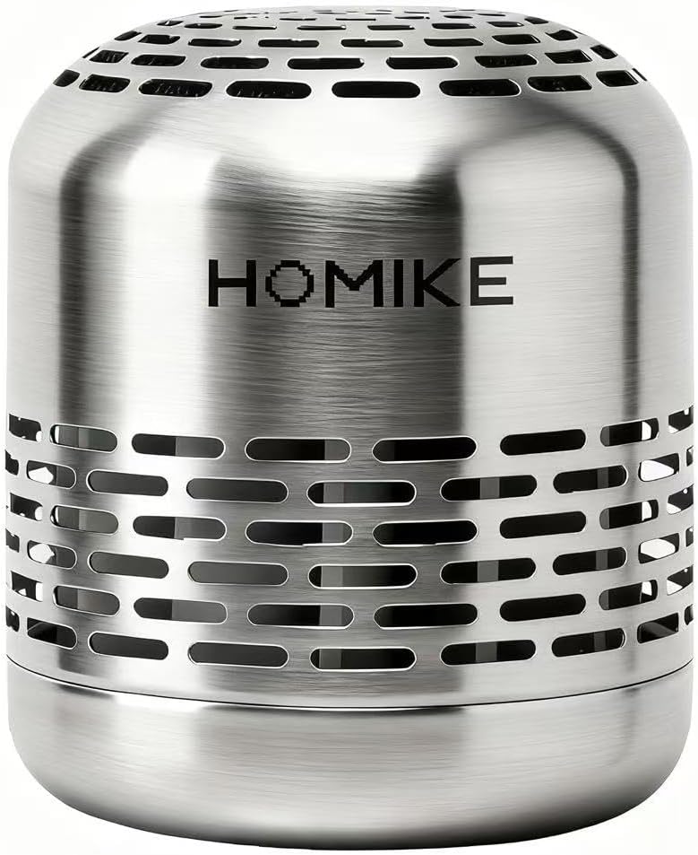 HOMIKE مزيل عطر وروائح الثلاجة من هوميك، مزيل الروائح الكريهة، يدوم حتى 10 سنوات للسيارة، الخزانة، خزانة الأحذية، الثلاجة والمجمد، يتفوق على صودا الخبز والكربون المنشط (فولاذ مقاوم للصدأ) - Image 1