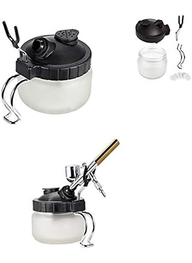 Arabest Airbrush Washing Tool Spray Gun Set Glass Airbrush Cleaning Pot Clean Brush Air Brush Cleaning Needle Airbrush Tool 4 Pieces Airbrush Accessories Kits - Image 5