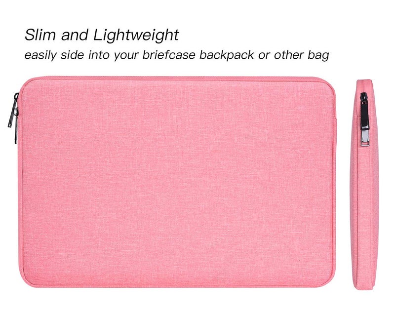 iKammo 14 Inch Laptop Sleeve Computer Bag for Dell Latitude/Inspiron/Dell 14 Plus, Lenovo Ideapad 3, ASUS Chromebook VivoBook14 Inch Case, Pink - Image 2